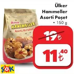 ÜLKER HANIMELLER ASORTİ POŞET